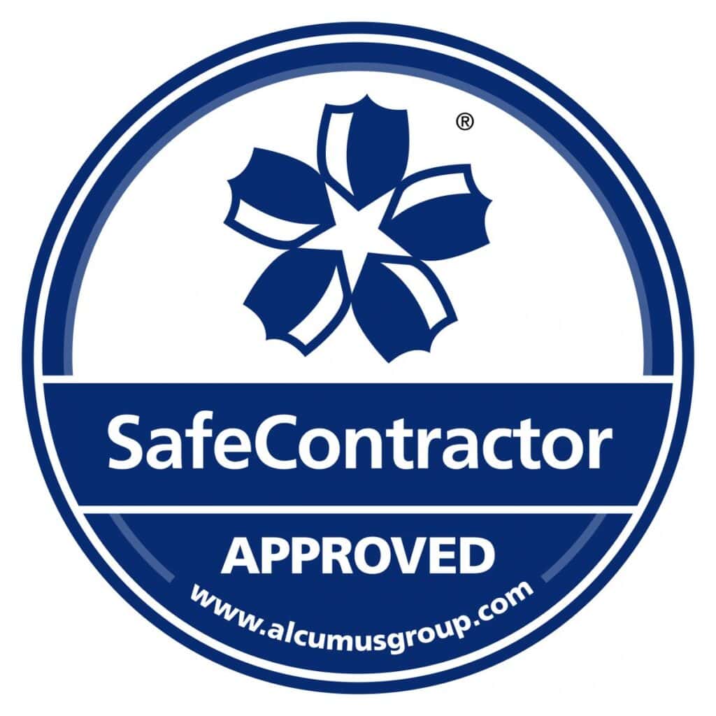 SafeContractor Approved badge for Ron Clark Electrical, highlighting safety and quality standards.