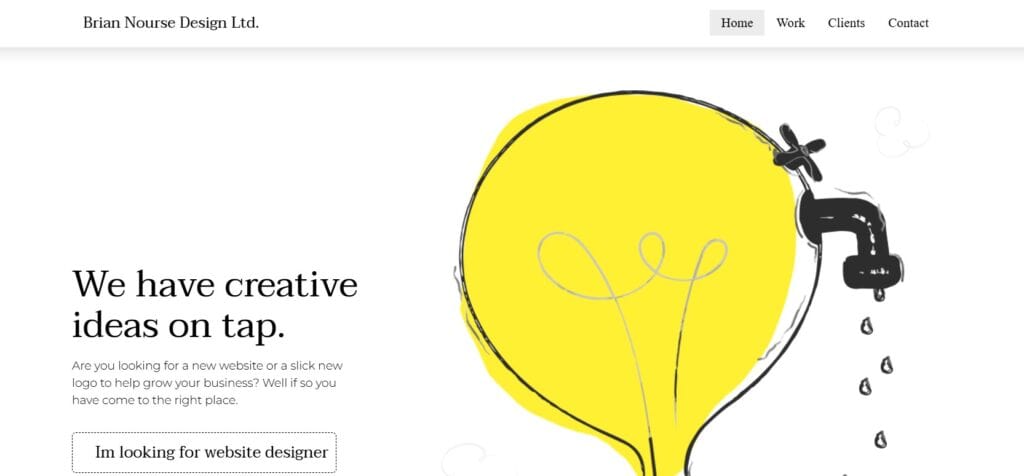 Bright yellow light bulb illustration with faucet, symbolizing innovative electrical solutions.