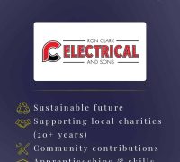 Electrical sponsorship supporting Bristol Electric Club community initiatives.